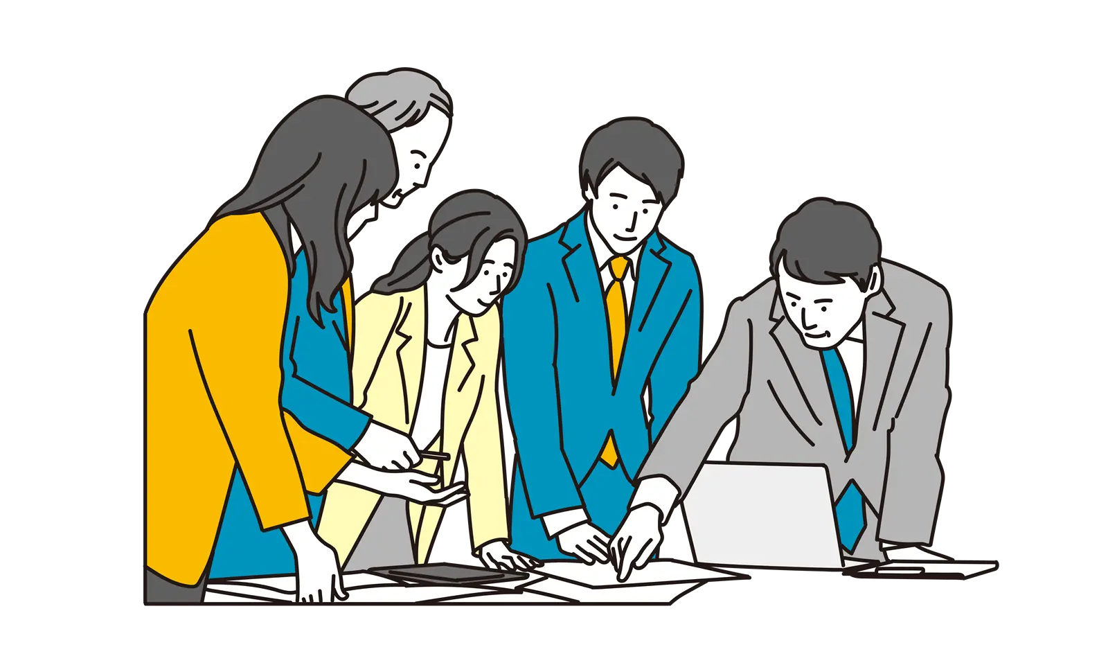 業務の棚卸とフロー整理による業務効率化支援のイメージ