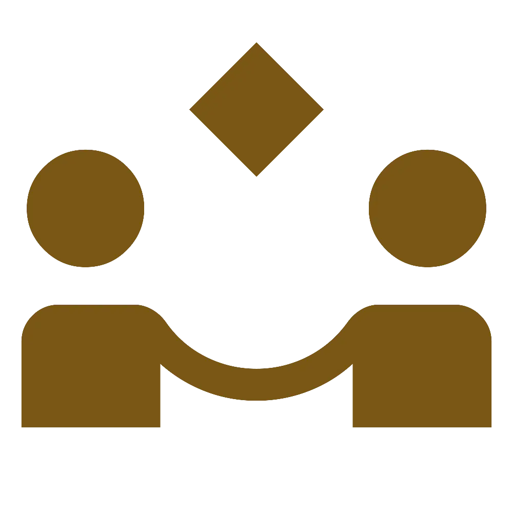 製造パートナーとの提携を表すアイコン